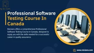 Professional Software Testing Course In Canada