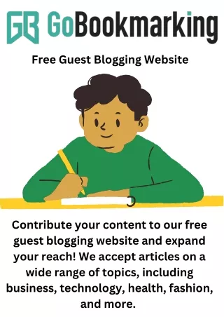 Free Guest Blogging website