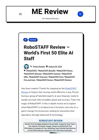 RoboSTAFF Review – World’s First 50 Elite AI Staff