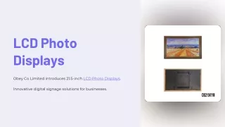 Enhance Visual Experiences with 21.5-Inch LCD Photo Displays by Obey Touch