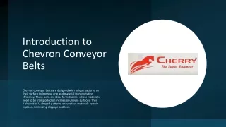 Chevron Conveyor Belts