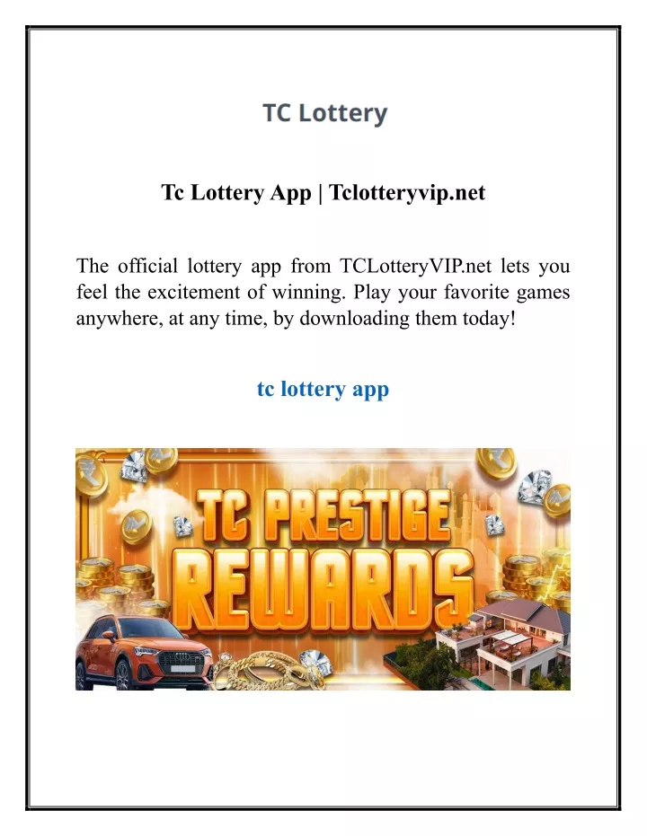 tc lottery app tclotteryvip net