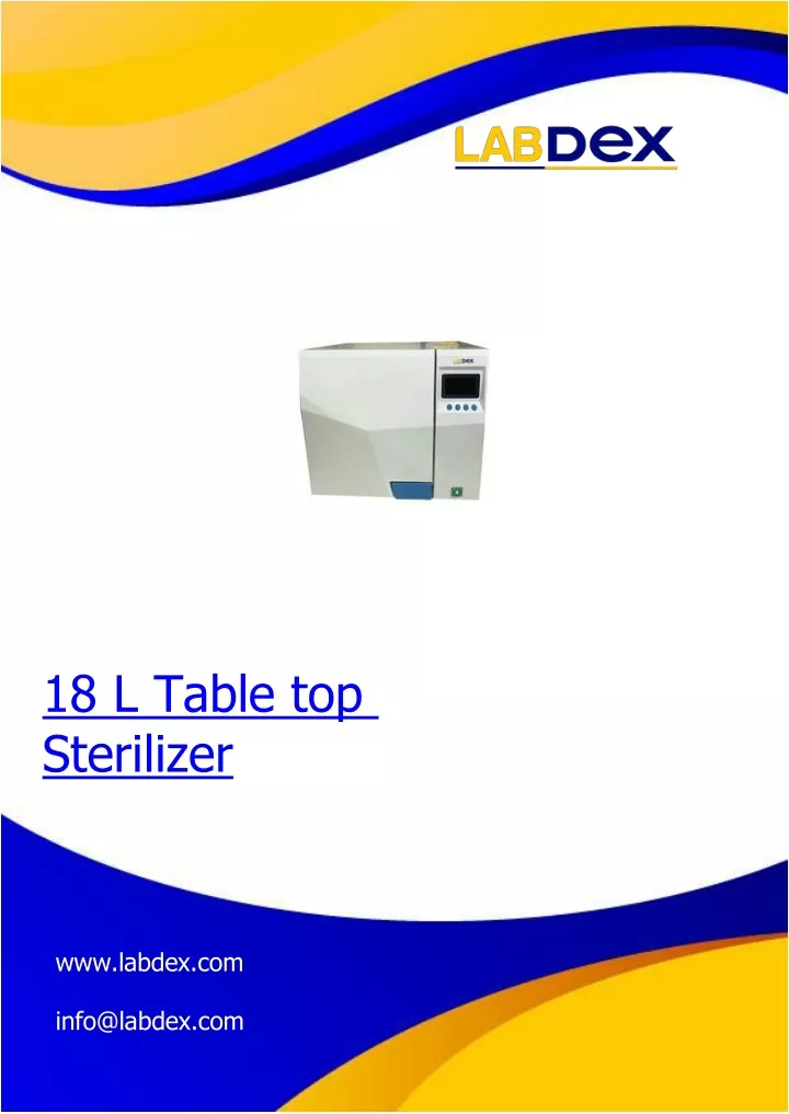 18 l table top sterilizer