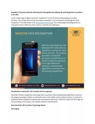 expedite it presents swisstek achieving face