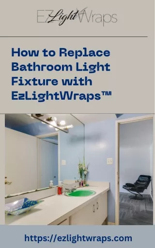 how to replace bathroom light fixture with