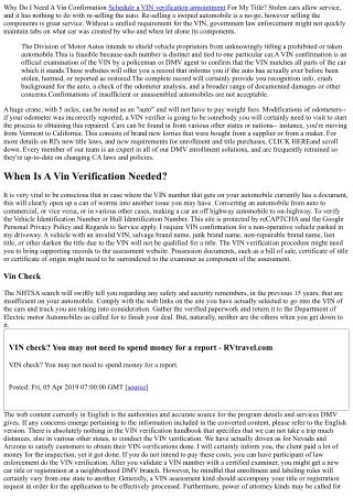 When Do You Require A Vin Verification?