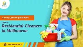 spring cleaning methods