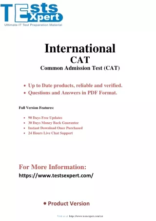 international cat common admission test cat