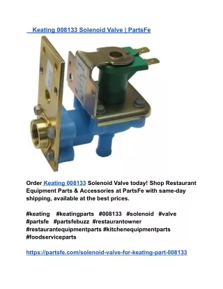 Keating 008133 Solenoid Valve _ PartsFe