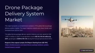 drone package delivery system market