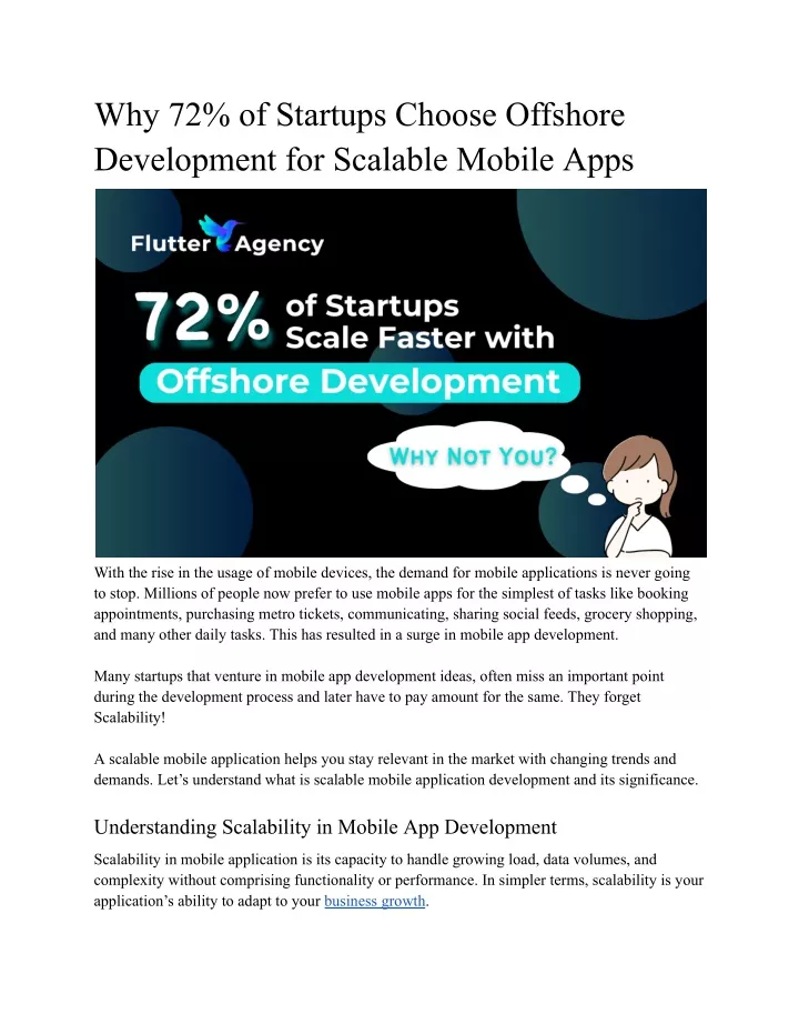 why 72 of startups choose offshore development