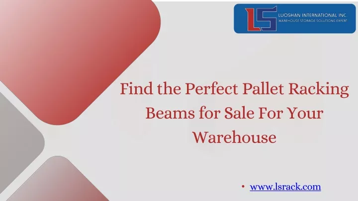 find the perfect pallet racking beams for sale