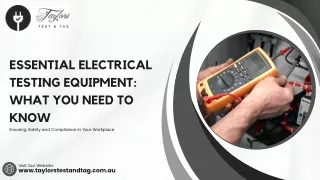 Electrical Testing Adelaide--Taylor's Test & tag