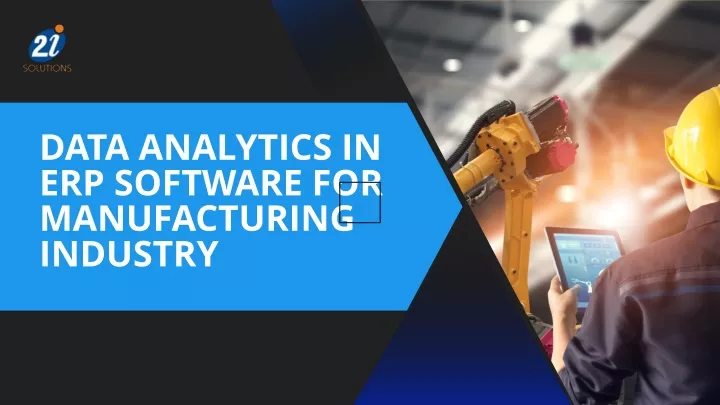 data analytics in erp software for manufacturing