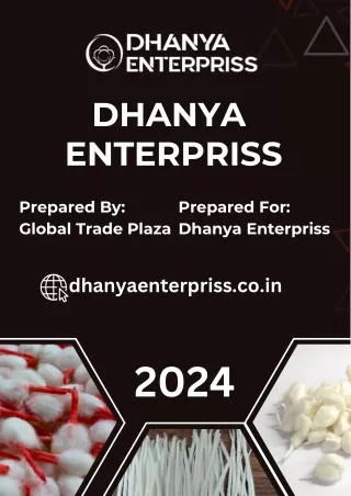 Dhanya Enterpriss of Browse Our Product Catalogue Online 
