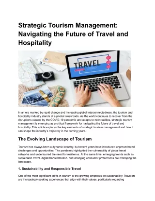 Strategic Tourism Management_ Navigating the Future of Travel and Hospitality