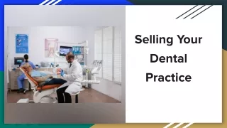 How to Sell a Dental Practice?