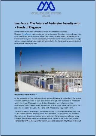innofence the future of perimeter security with