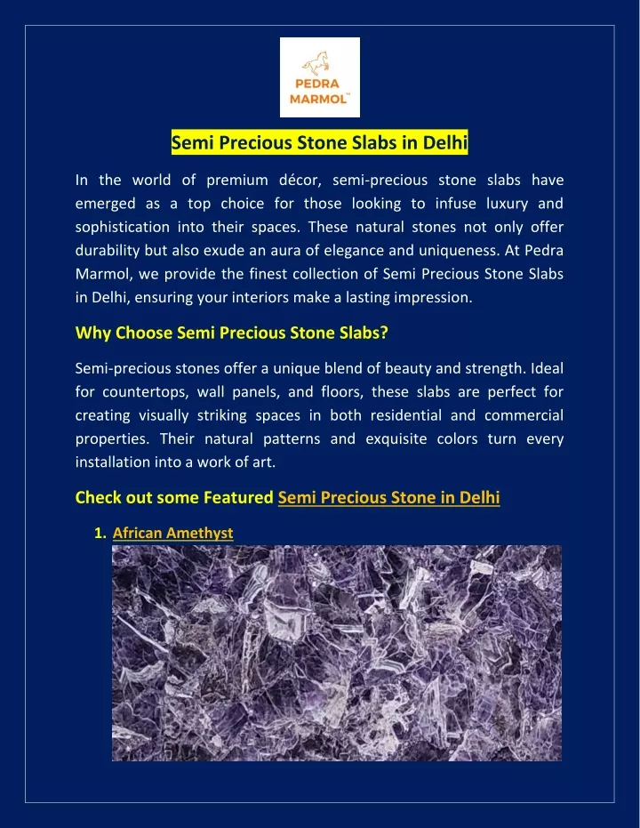 semi precious stone slabs in delhi