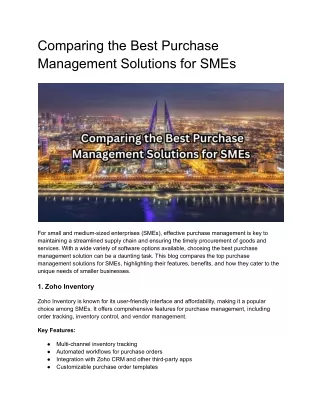 comparing the best purchase management solutions