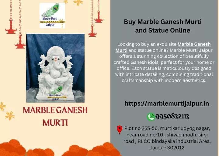 buy marble ganesh murti and statue online