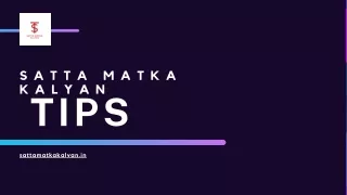 Essential Satta Matka Kalyan Tips for Beginners