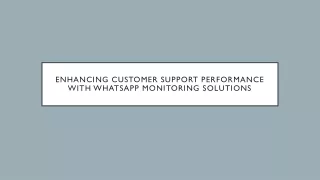 enhancing customer support performance with