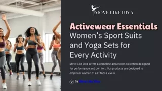 Activewear Essentials Women’s Sport Suits and Yoga Sets for  Every Activity