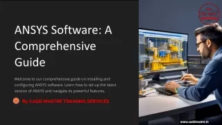 ANSYS-Software-A-Comprehensive-Guide by CADD Mastre