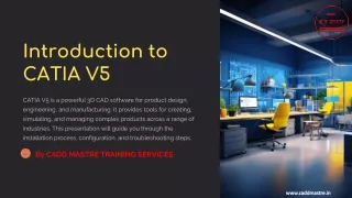 Introduction-to-CATIA-V5 by CADD Mastre