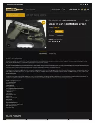 Glock 17 Gen 4 Battlefield Green in USA - ammo2pistol.com