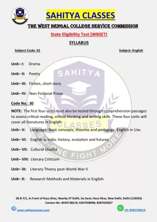 sahitya classes
