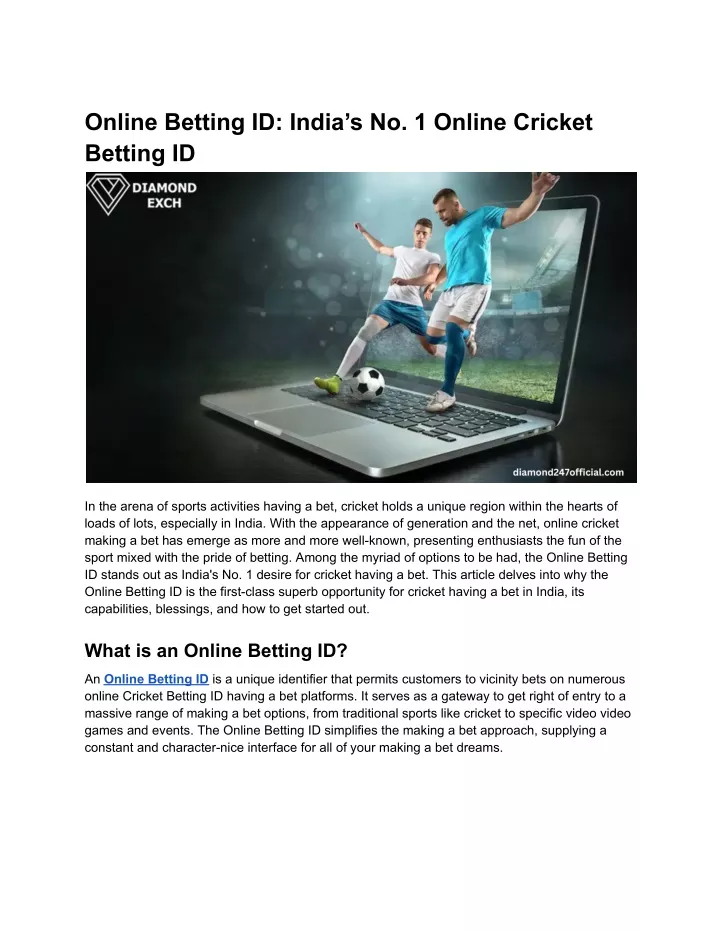 online betting id india s no 1 online cricket