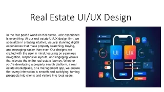 real estate ui ux design
