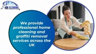 We provide professional home cleaning and graffiti removal services across the UK