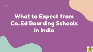 What to Expect from Co-Ed Boarding Schools in India