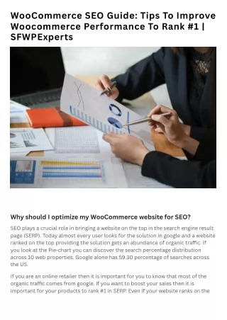 WooCommerce SEO Guide Tips To Improve Woocommerce Performance To Rank #1