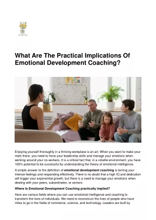 Emotional intelligence coaching