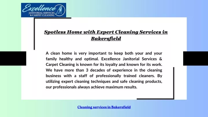 spotless home with expert cleaning services