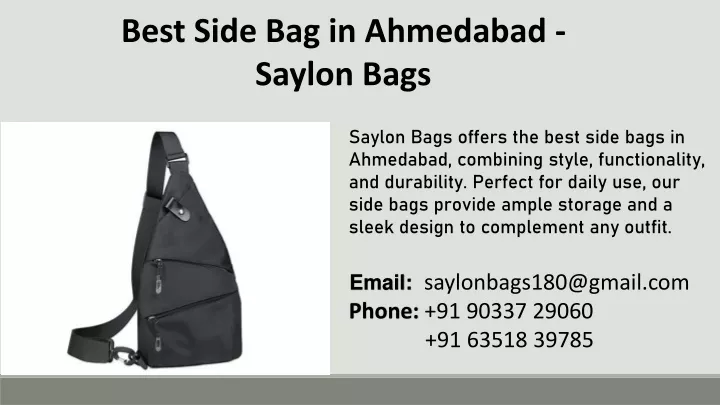 best side bag in ahmedabad saylon bags