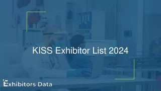 KISS Exhibitor List 2024