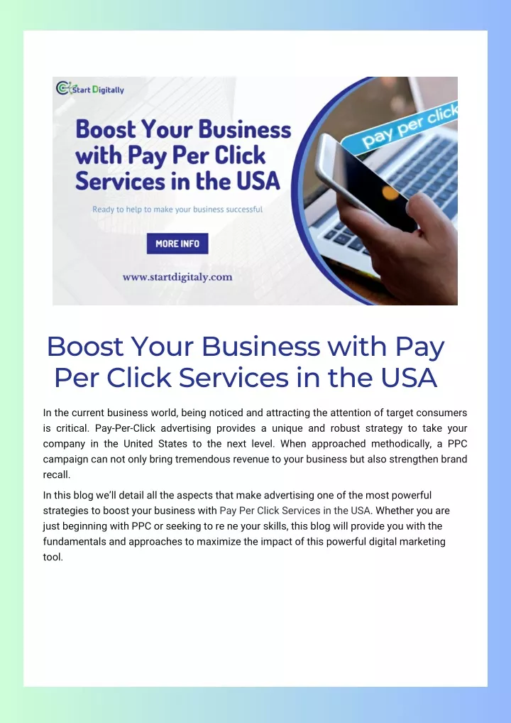 boost your business with pay per click services