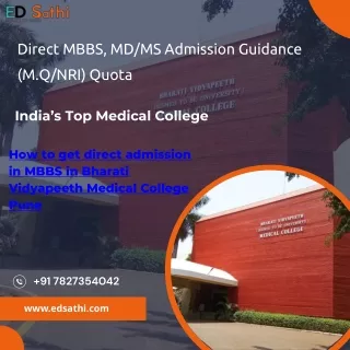 Your Guide on How to Get Direct Admission in MBBS in Bharati Vidyapeeth Medical