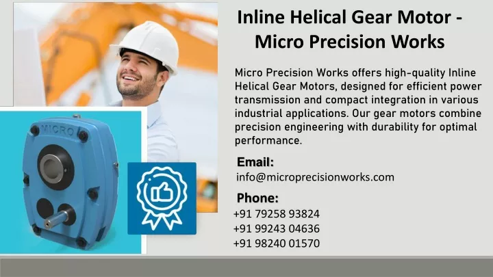 inline helical gear motor micro precision works