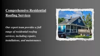 Top Residential Roofing Solutions for Lasting Protection