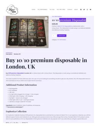 Buy 10/10 premium disposable in London, UK