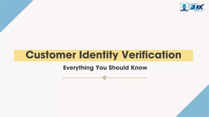 customer identity verification