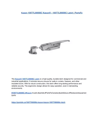 Kason 10077L00008C Kason® - 10077L00008C Latch _ PartsFe