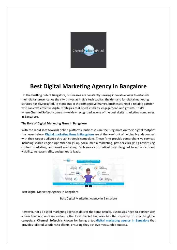 best digital marketing agency in bangalore