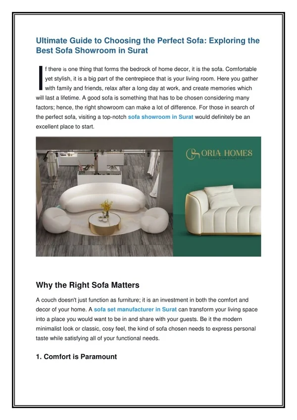 PPT - Ultimate Guide to Choosing the Perfect Sofa Exploring the Best ...